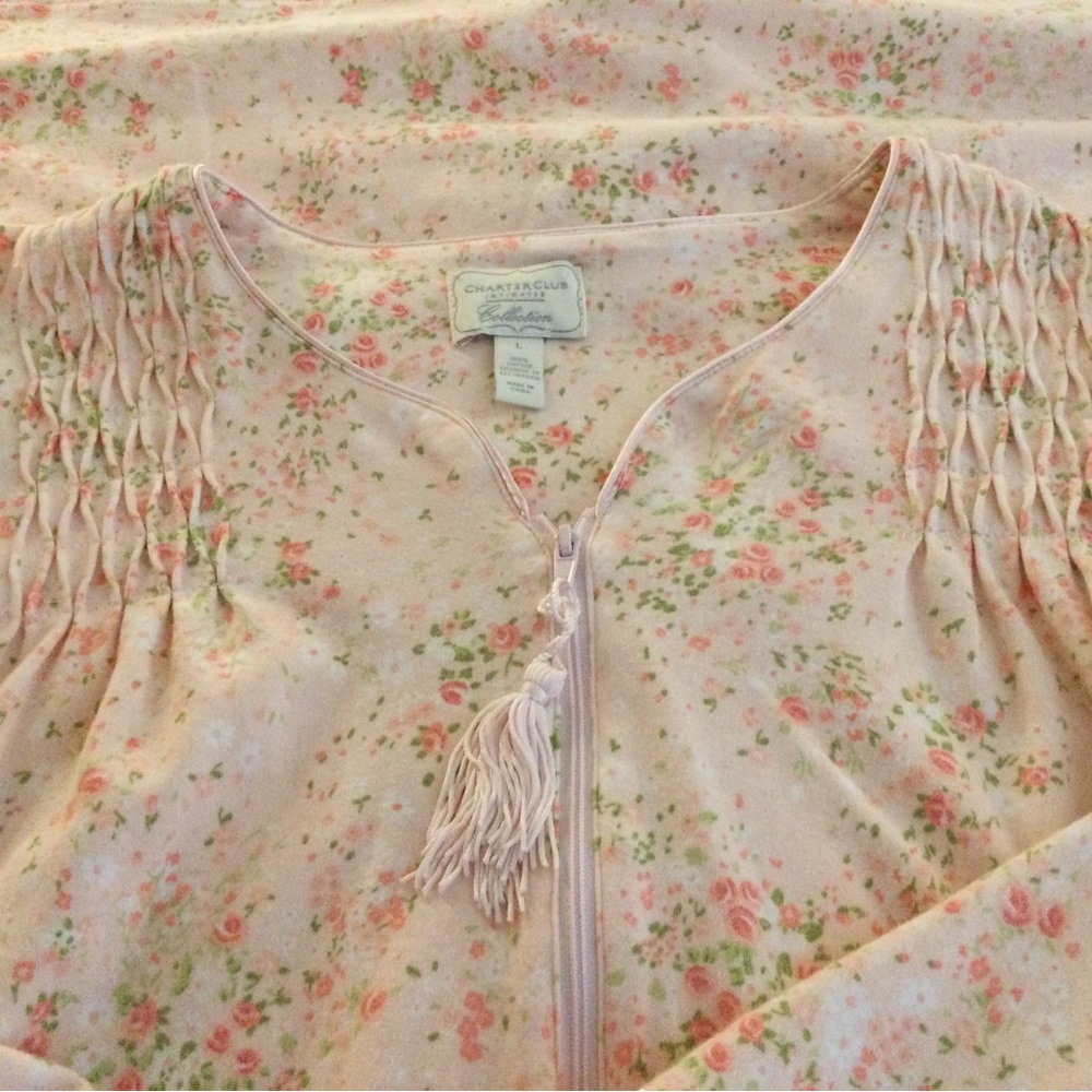 Charter Club Full Length Floral Robe and Nightgown